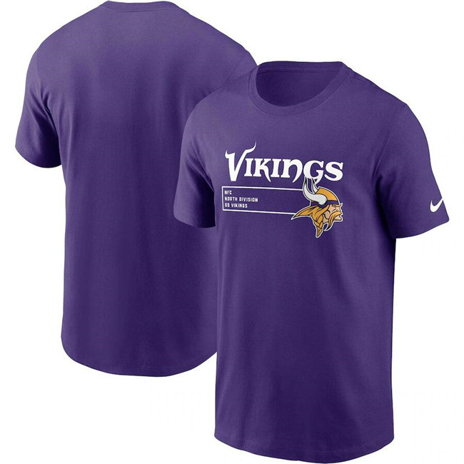 Men's Minnesota Vikings Purple Division Essential T-Shirt
